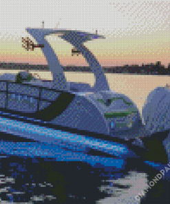 Pontoon Illustration Diamond Paintings