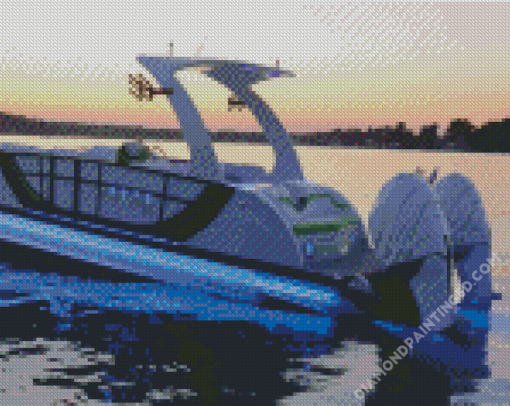 Pontoon Illustration Diamond Paintings