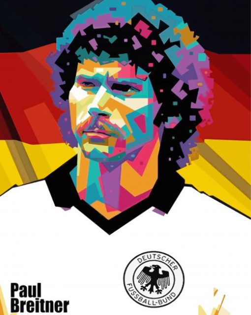 Pop Art Paul Breitner Diamond Paintings