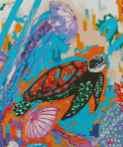 Pop Art Turtle Diamond Paintings