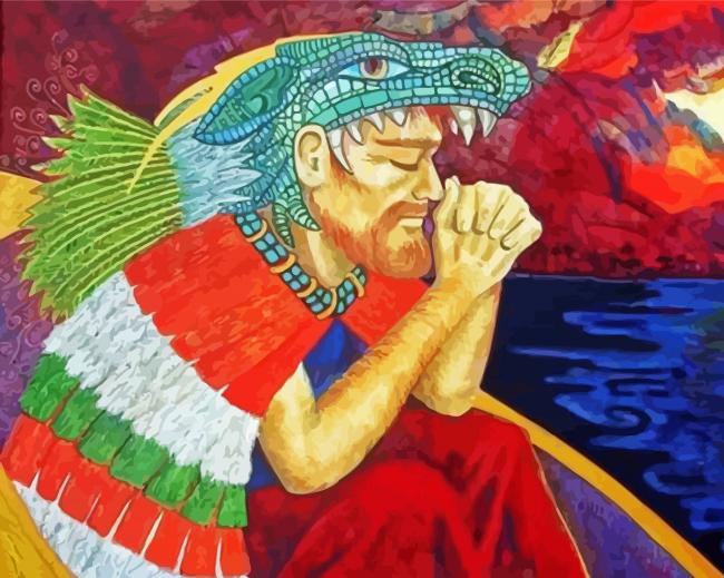 Quetzalcoatl Art Illustration Diamond Paintings