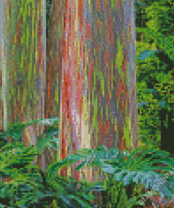 Rainbow Eucalyptus Trees Diamond Paintings