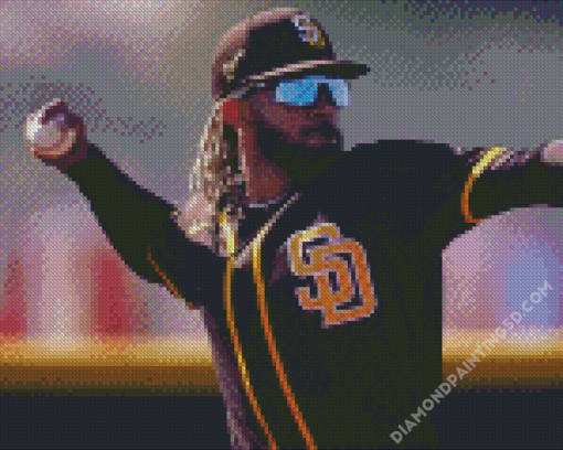 San Diego Padres Baseball Team Player Diamond Paintings