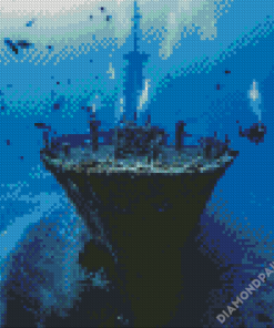 Ship On Bottom Diamond Paintings