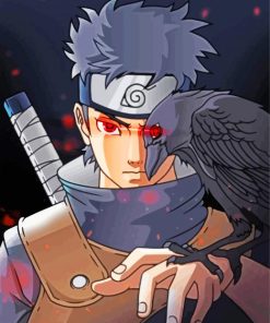 Shisui Uchiha With His Crow Diamond Paintings