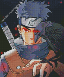 Shisui Uchiha With His Crow Diamond Paintings