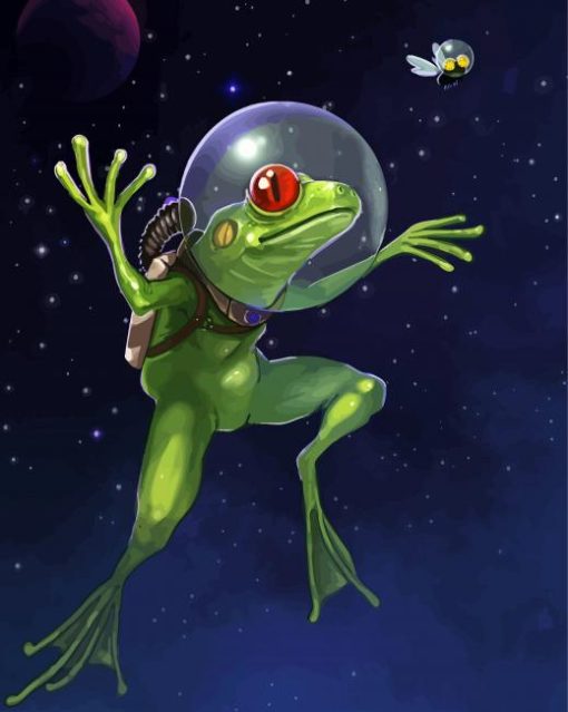 Space Frog Art Diamond Paintings