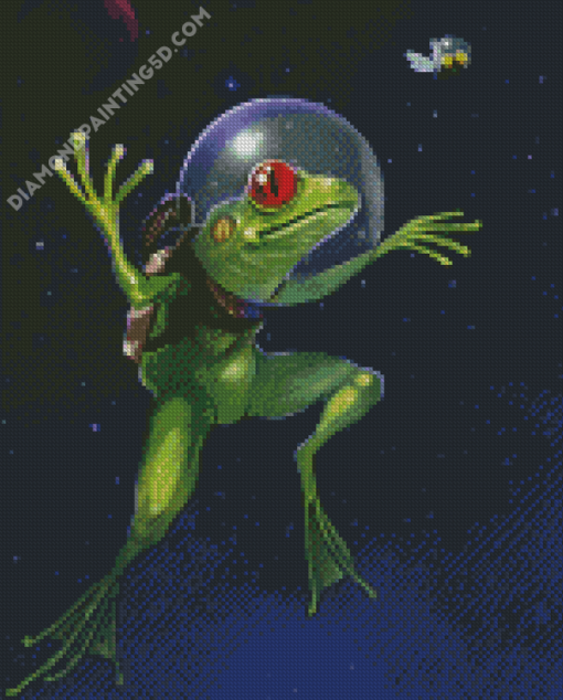 Space Frog Art Diamond Paintings