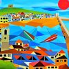 St Ives Bay Houses Diamond Paintings