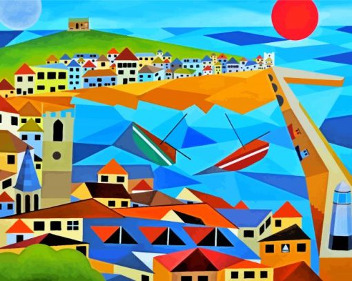 St Ives Bay Houses Diamond Paintings