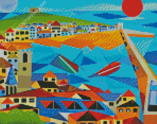 St Ives Bay Houses Diamond Paintings