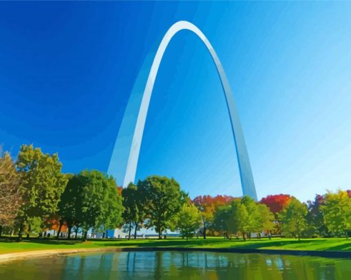 St Louis Arch In Missouri Diamond Paintings