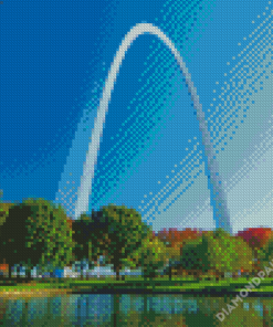 St Louis Arch In Missouri Diamond Paintings