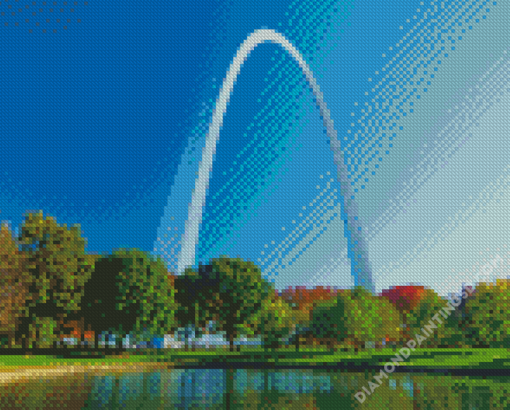 St Louis Arch In Missouri Diamond Paintings