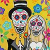 Sugar Skull Wedding Couple Love Diamond Paintings