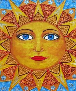 Sun Face Diamond Paintings