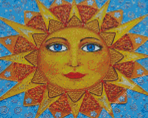 Sun Face Diamond Paintings