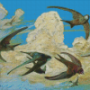 Swifts Birds Diamond Paintings