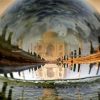 Taj Mahal Glass Globe Reflection Diamond Paintings