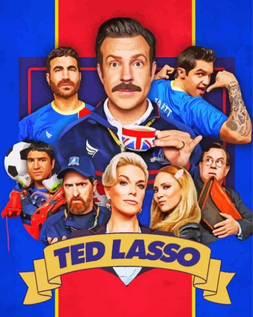 Ted Lasso Serie Poster Diamond Paintings