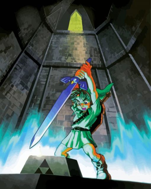 The Legend Zelda Master Sword Diamond Paintings