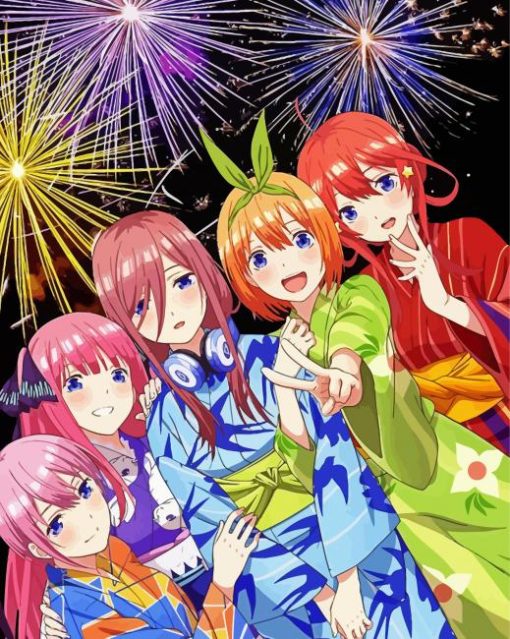 The Quintessential Quintuplets Manga Anime Diamond Paintings