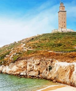 Tower Of Hercules Galicia Diamond Paintings