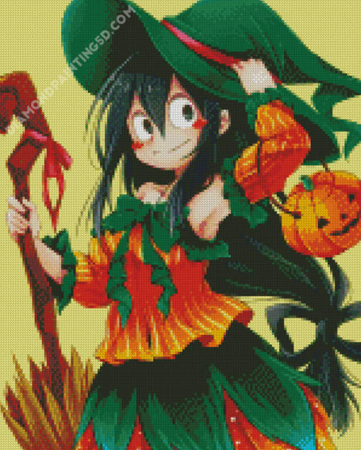 Tsuyu Asui Halloween Diamond Paintings