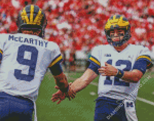 University Of Michigan American Football Team Diamond Paintings