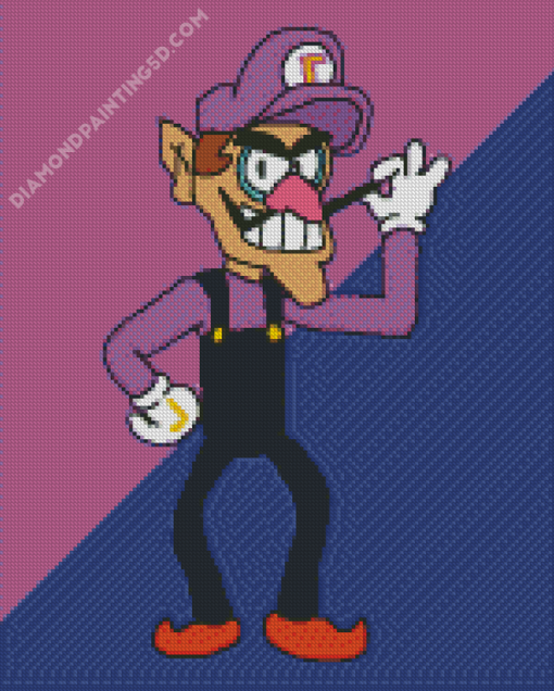 Waluigi Illustration Diamond Paintings