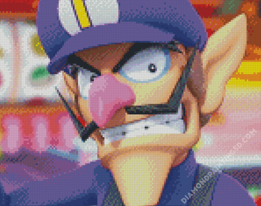 Waluigi Mario Game Character Diamond Paintings