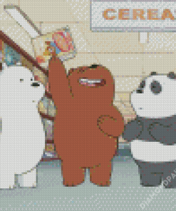 We Bare Bears Characters Diamond Paintings