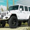 White Jeep Jku Diamond Paintings