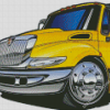 Yellow Tow Truck Diamond Paintings