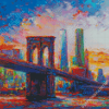 Aesthetic Abstract Colorful Bridge Diamond Paintings