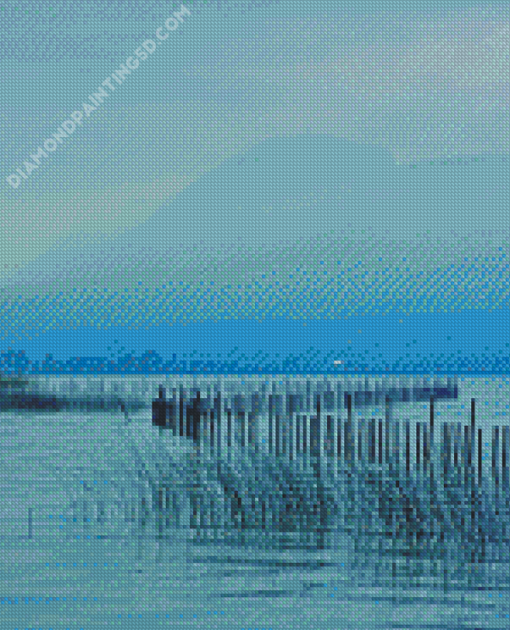 Aesthetic Aix Les Bains Lake Bourget Diamond Paintings