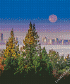 Aesthetic Burnaby Moon Diamond Paintings