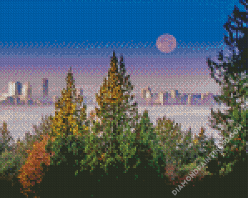 Aesthetic Burnaby Moon Diamond Paintings