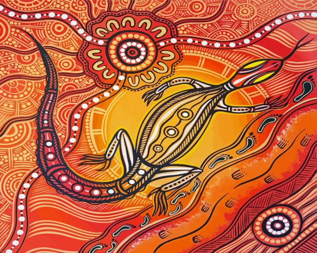 Aesthetic Goanna Diamond Paintings