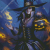 Aesthetic Halloween Witch Diamond Paintings