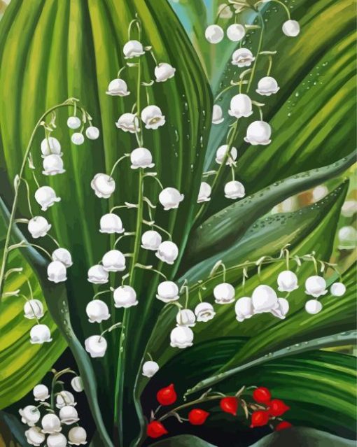 Aesthetic Lily Of The Valley Diamond Paintings