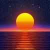 Aesthetic Sunset Over Water Diamond Paintings