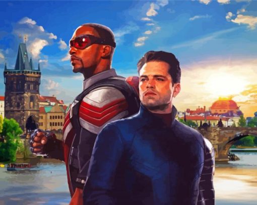 Aesthetic The Falcon And Winter Soldier Diamond Paintings