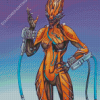 Aesthetic Valkyr Character Diamond Paintings