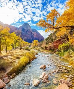 Aesthetic Zion National Park Diamond Paintings