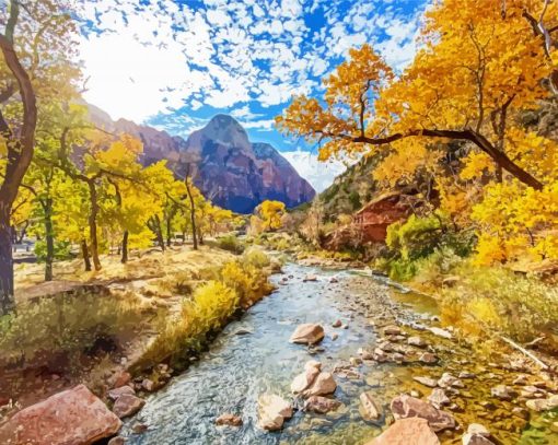 Aesthetic Zion National Park Diamond Paintings