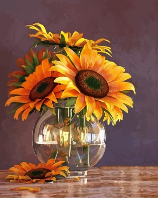 Aesthetic Sunflowers Vase Diamond Paintings