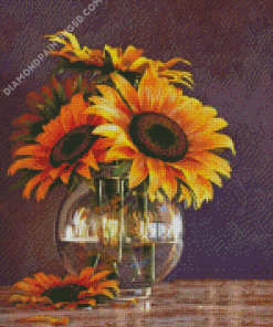 Aesthetic Sunflowers Vase Diamond Paintings