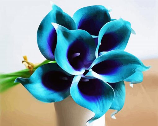 Beautiful Blue And Purple Flower Diamond Paintings