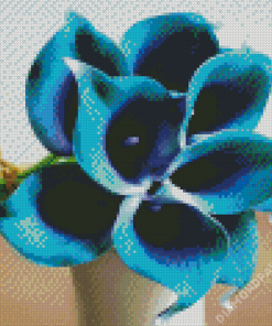 Beautiful Blue And Purple Flower Diamond Paintings